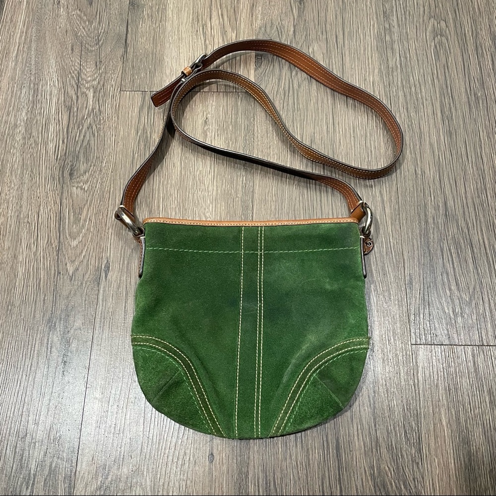 Coach suede crossbody Swingpack bag